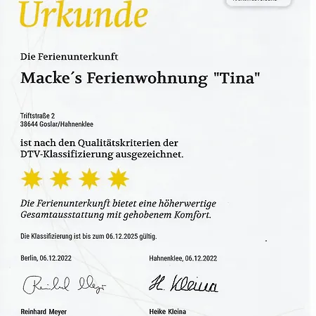 Macke'S 4 & 5 Sterne Ferienwohnungen Apartament