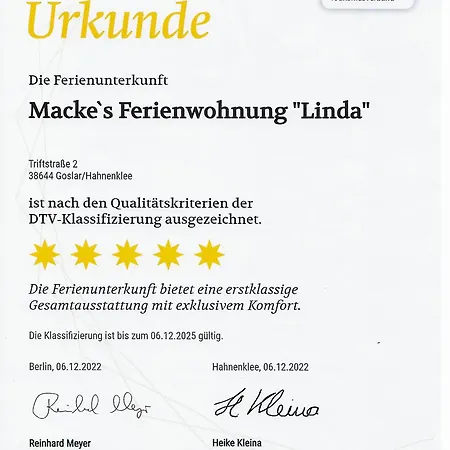 Macke'S 4 & 5 Sterne Ferienwohnungen Goslar