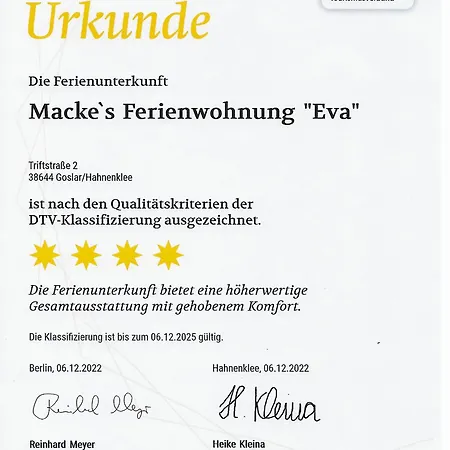 Apartament Macke'S 4 & 5 Sterne Ferienwohnungen